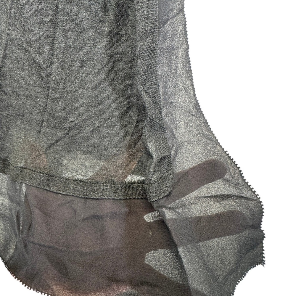 Eileen Fisher‎ Silk Georgette VNeck SizeS Black Sheer Whimsigoth Grunge - Picture 14 of 15